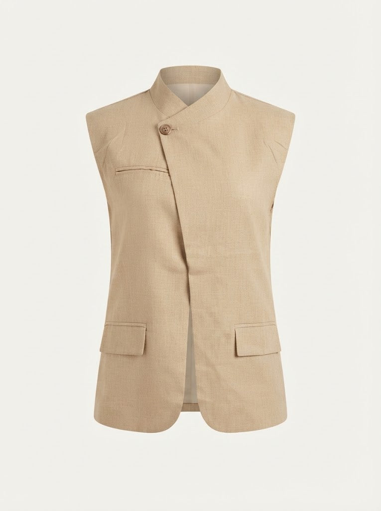 Asymmetric Tailored Vest