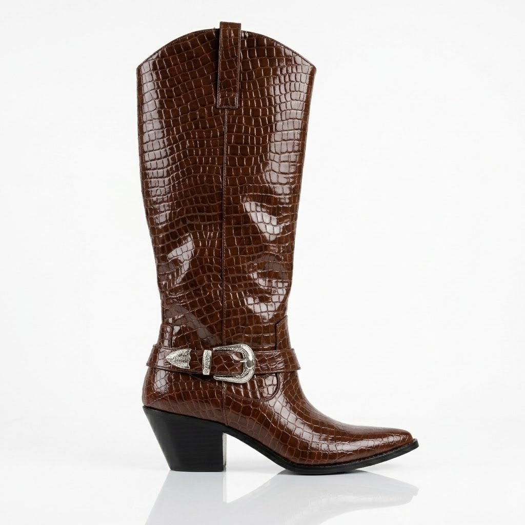 Textured Cowboy Boots