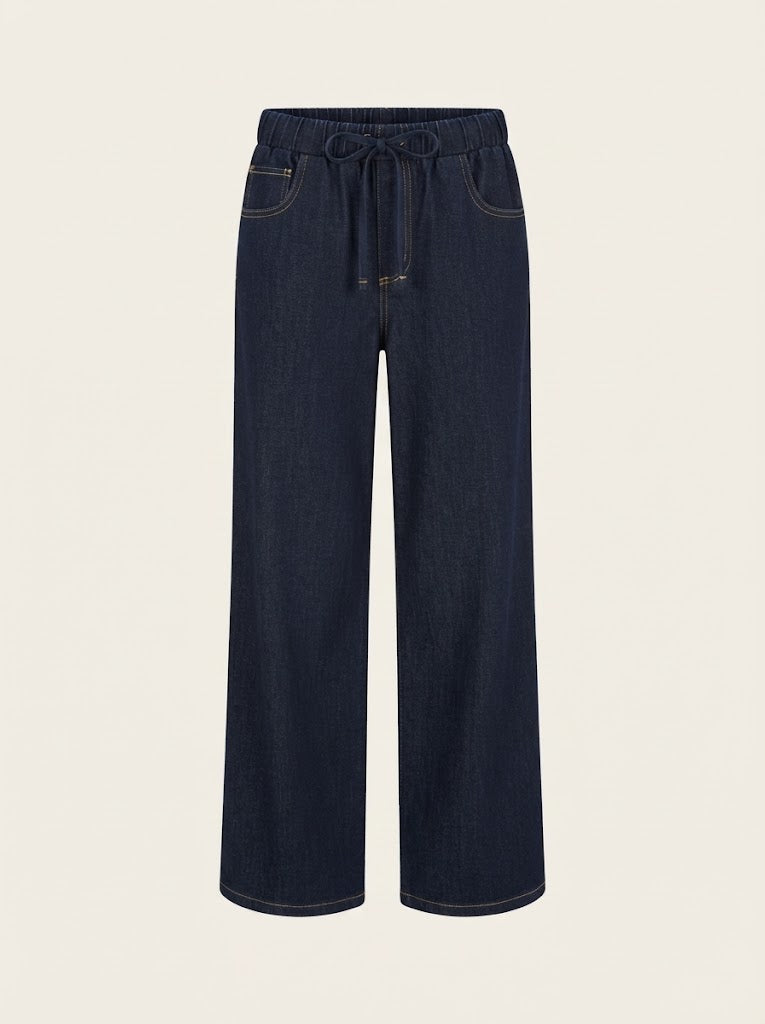 Wide Leg Denim Pants