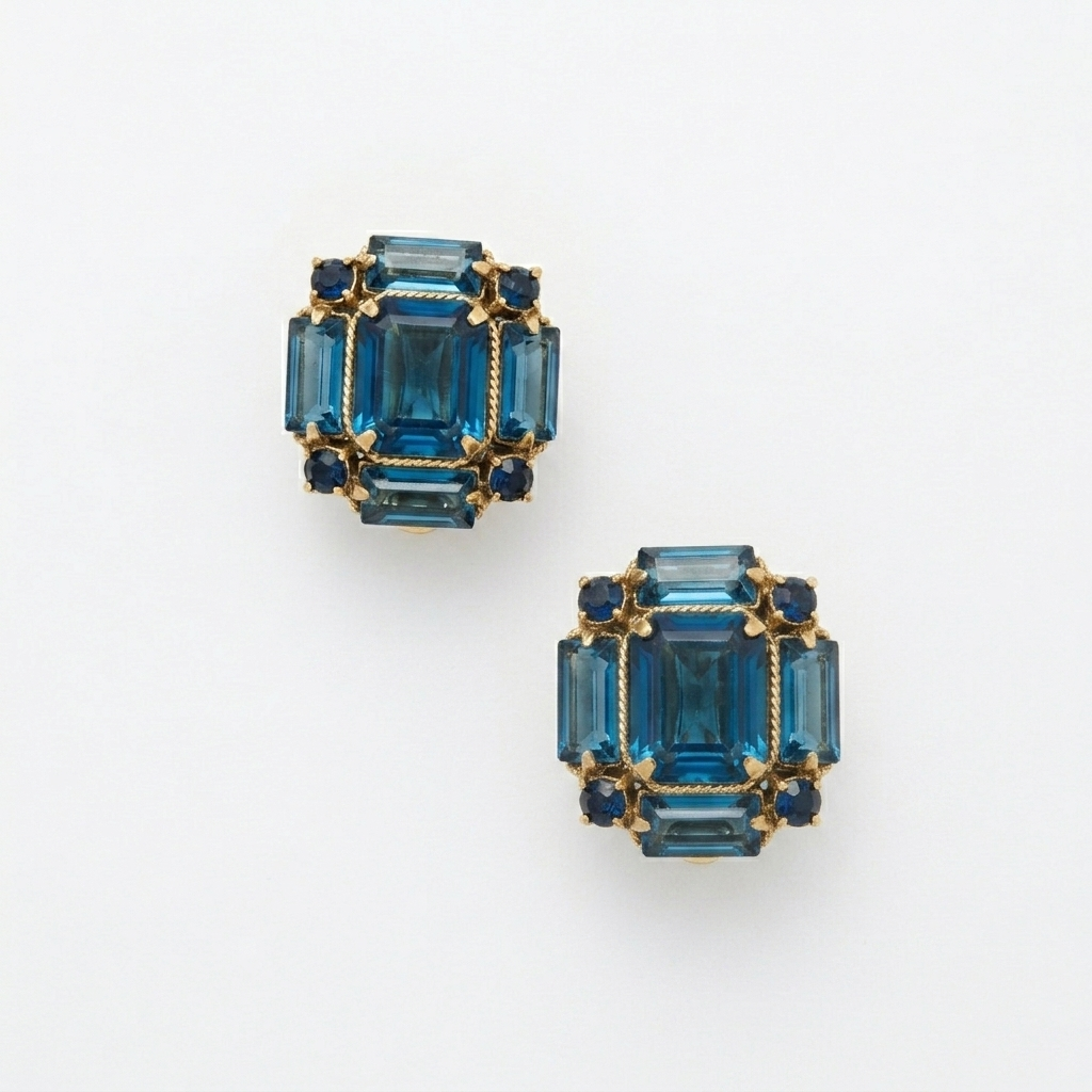 Blue Earrings