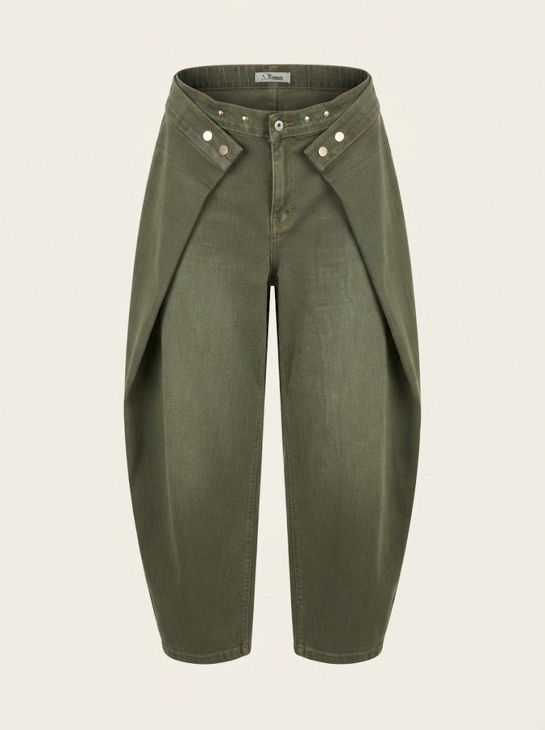 Layered Waist Barrel Jeans