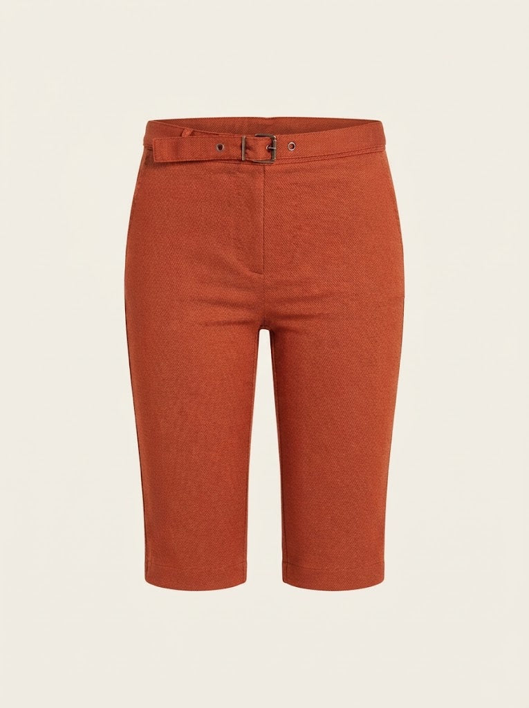Belted Bermuda Shorts