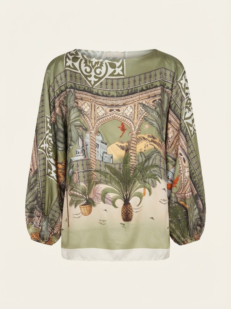 Palace Garden Print Blouse