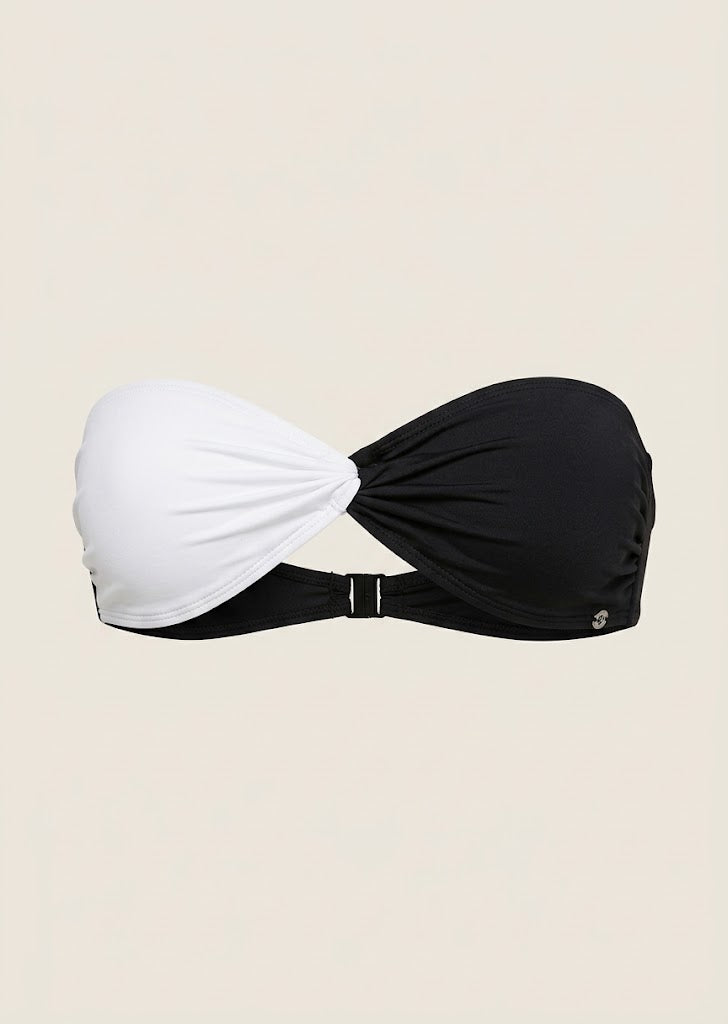 Colorblock Twist Bikini Top