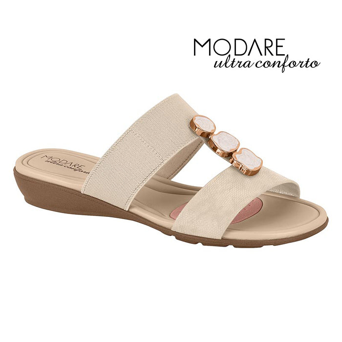 Creme Slide Sandals