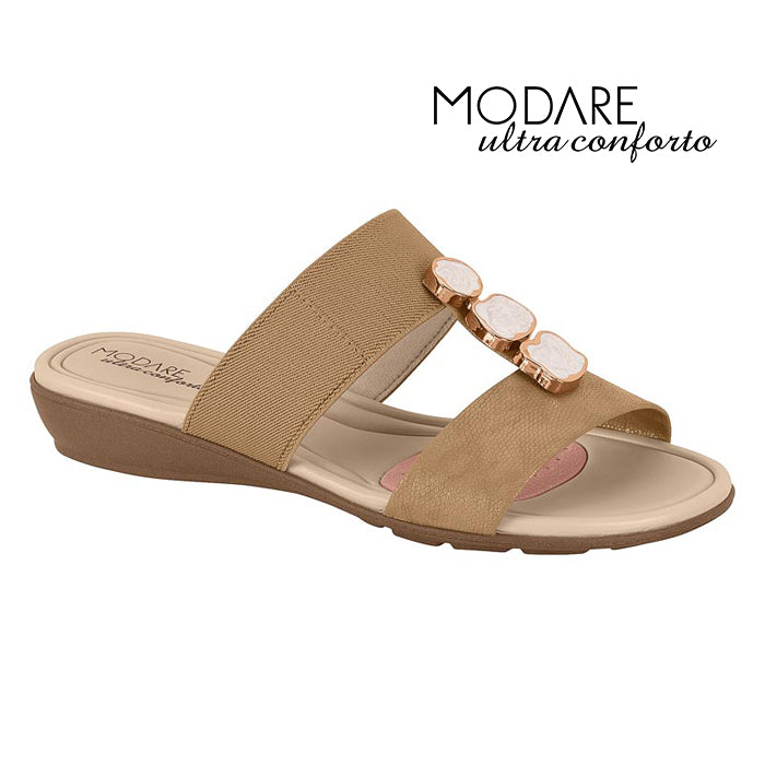 Tan Slide Sandals