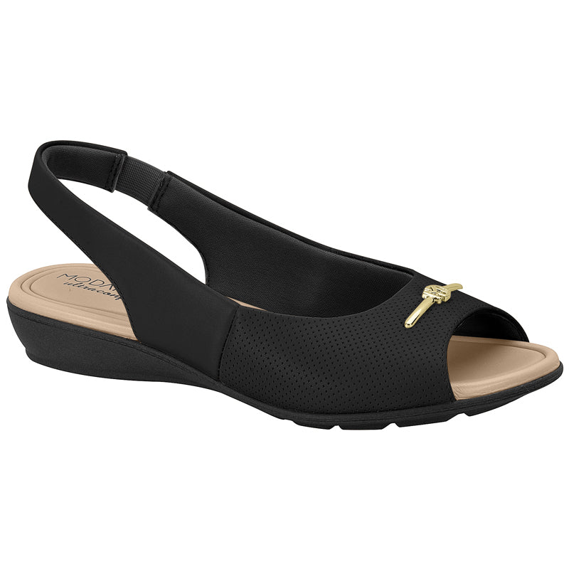 Black Slingback Flats