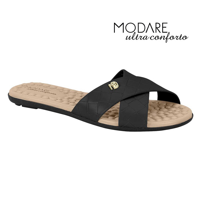 Black Cross Straps Sandals