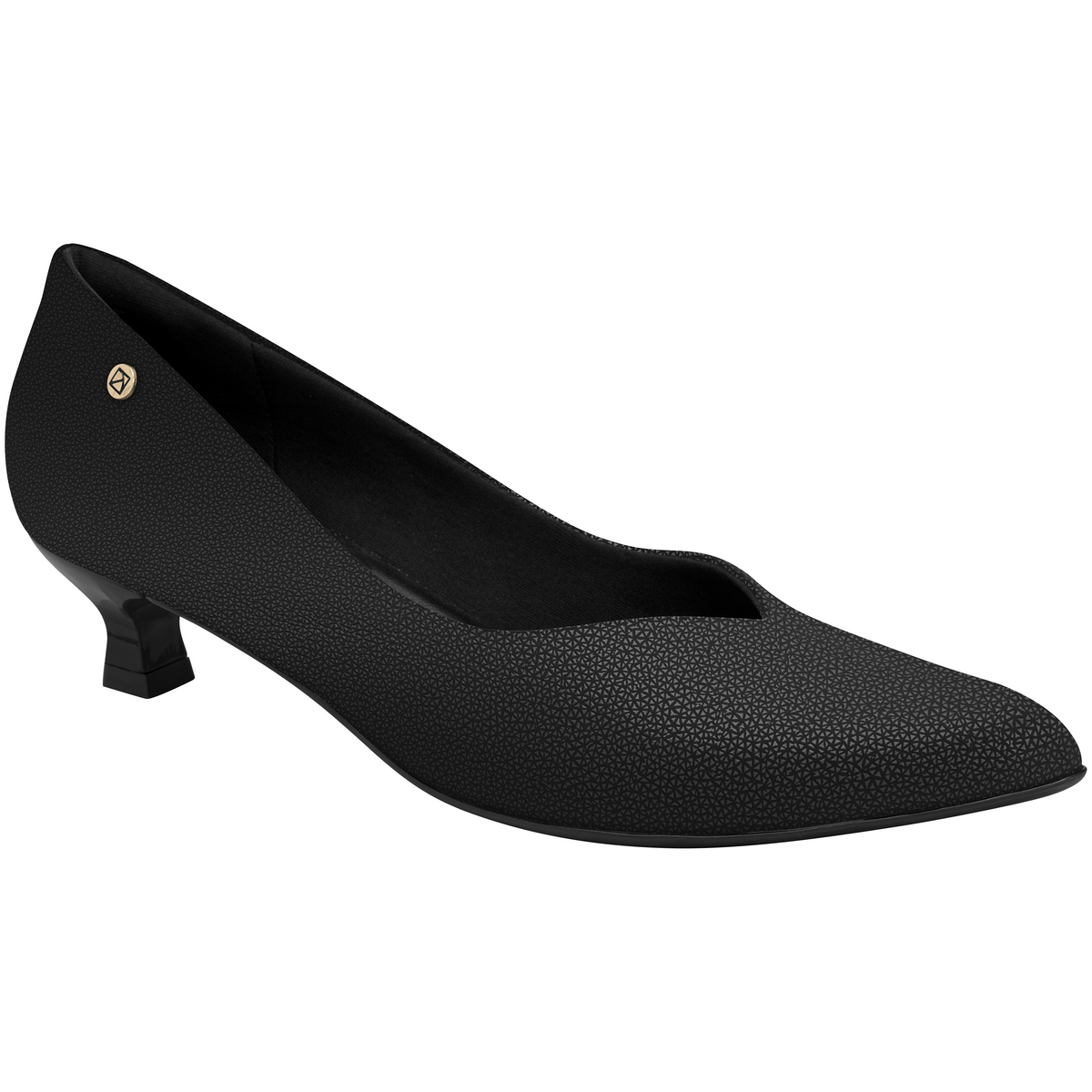Black Pointy Kitten Heels