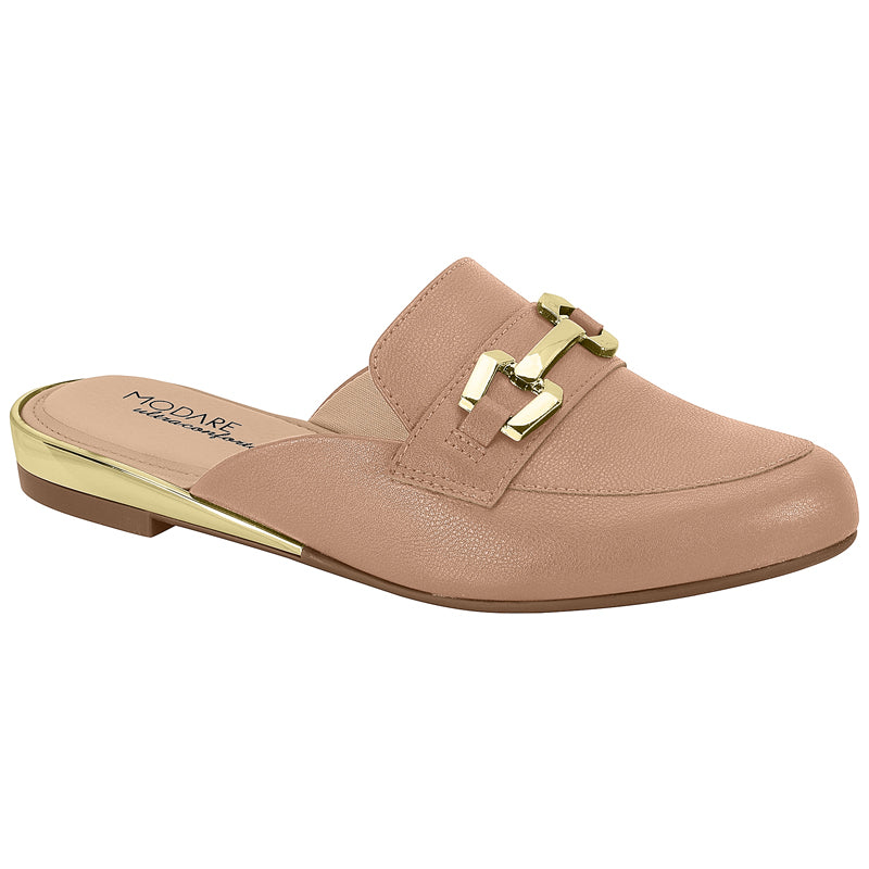 Beige Slide Flats