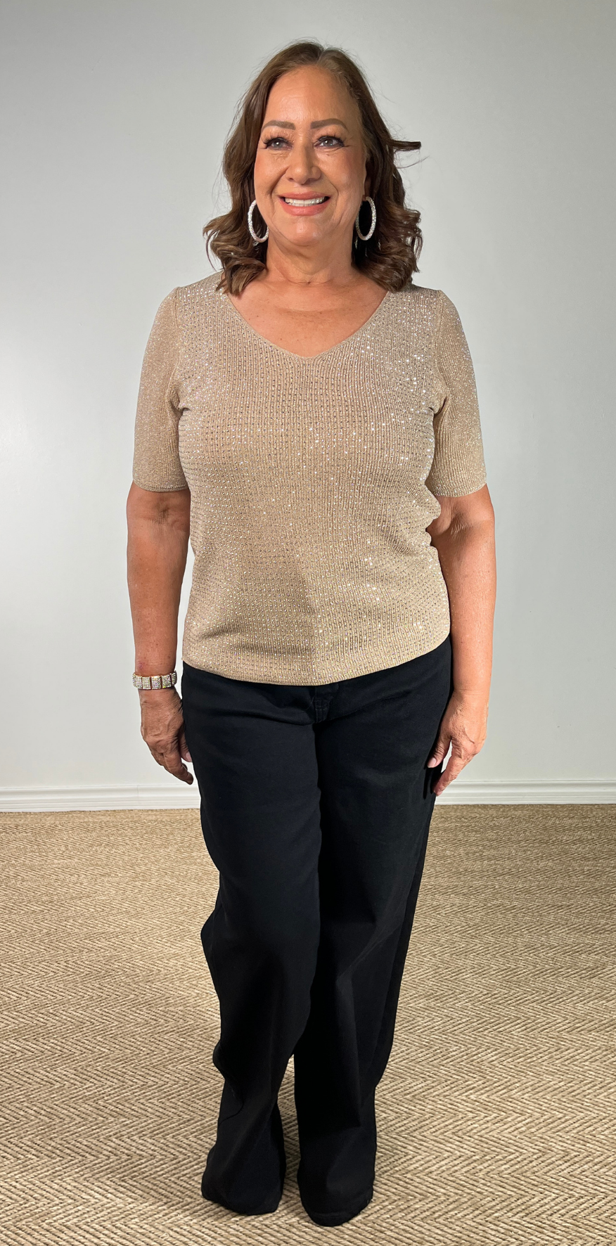 Black Straight-Leg Jeans