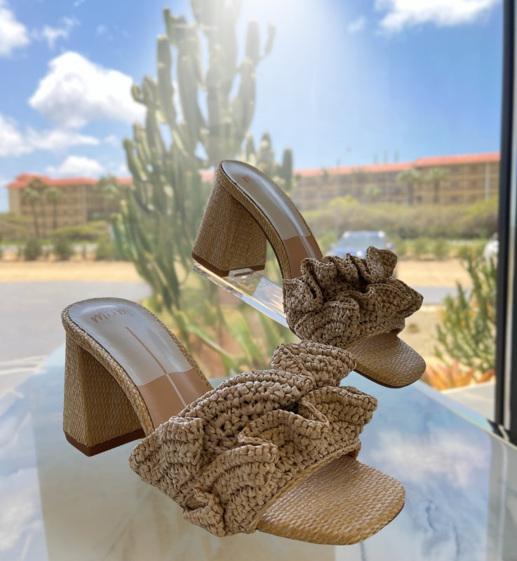 Natural Block Heels