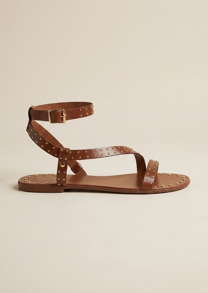 Studded Ankle Strap Gladiator Sandals