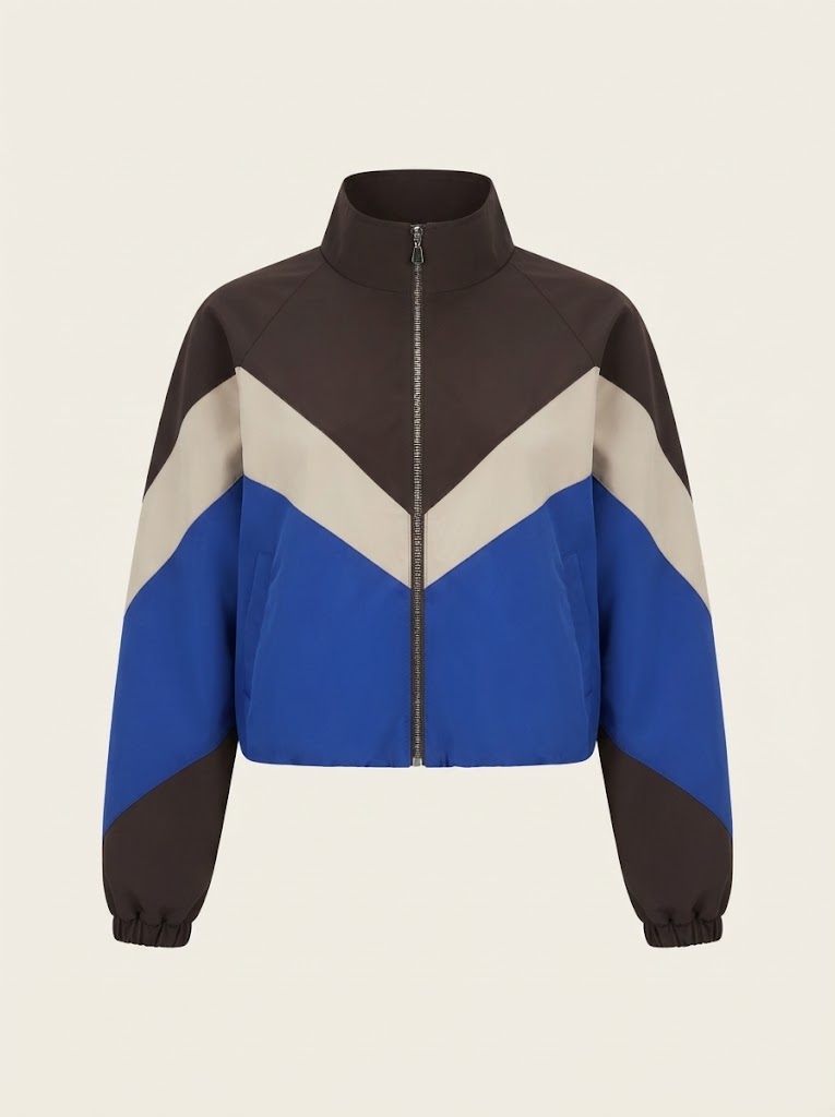 Colorblock Bomber Jacket