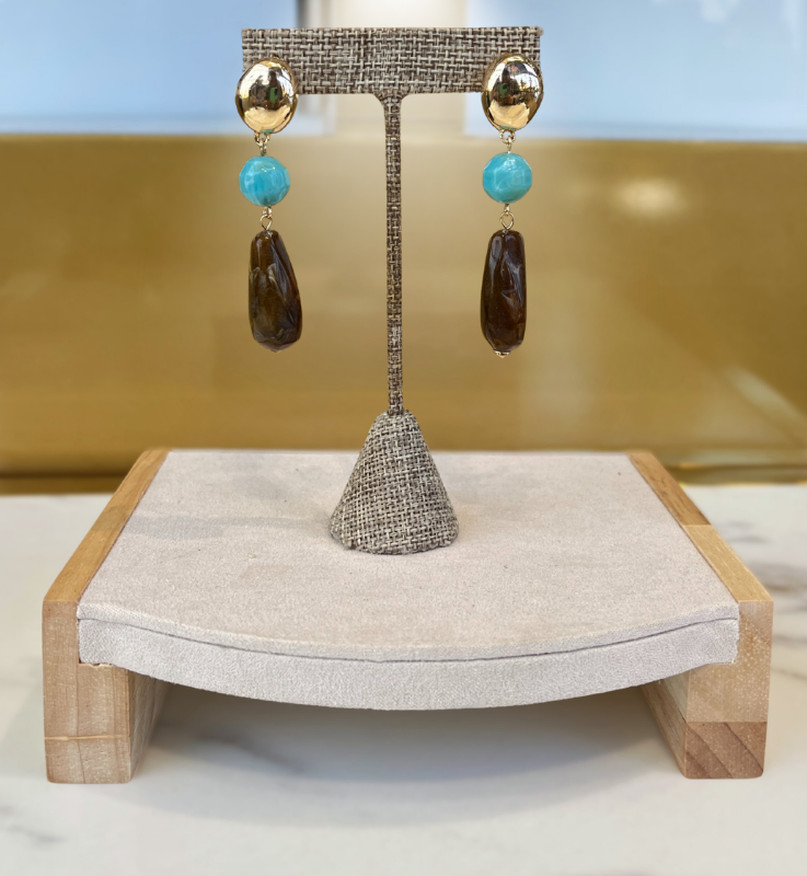 Brown Dangling Earrings