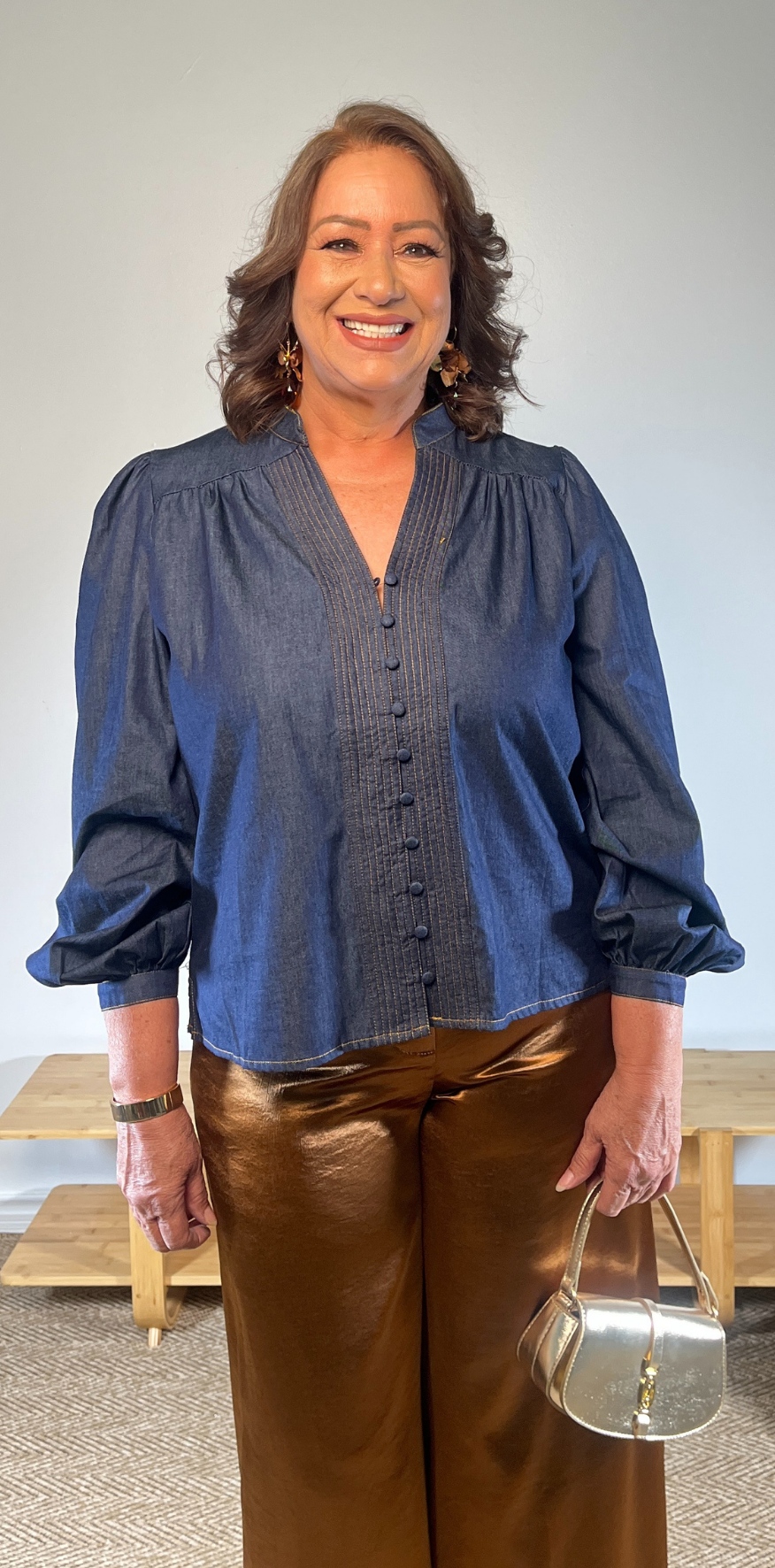 Denim Blue Blouse