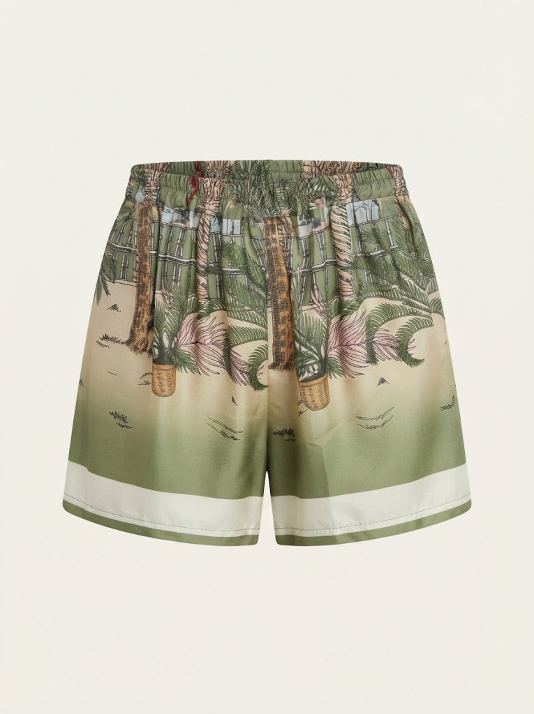 Palace Garden Print Shorts