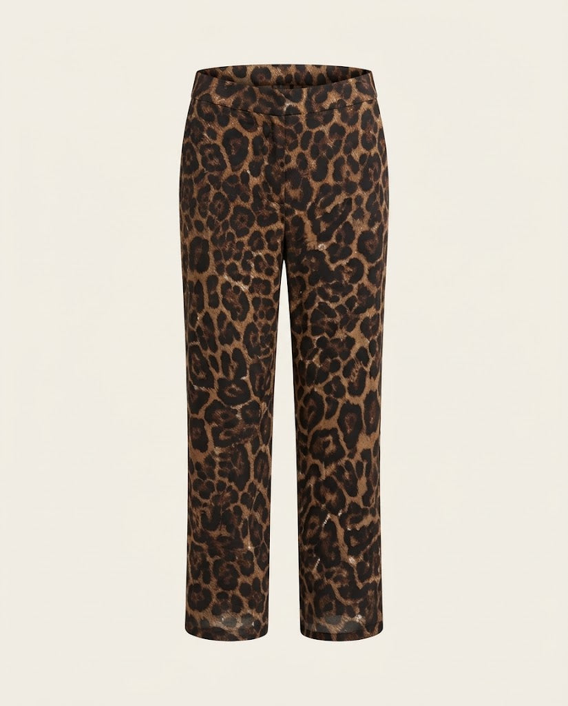 Leopard Print Casual Pants