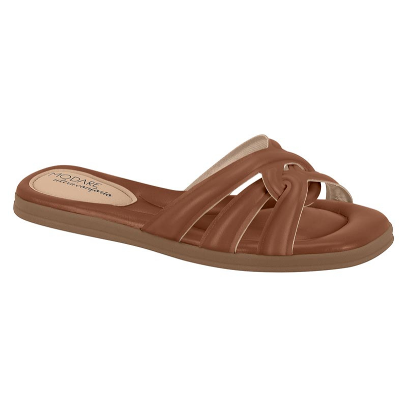 Brown Slide Sandals