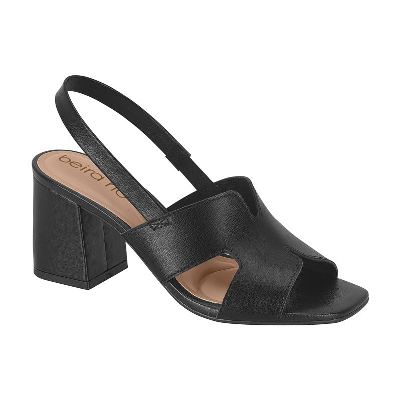 Slingback Black Block Heels