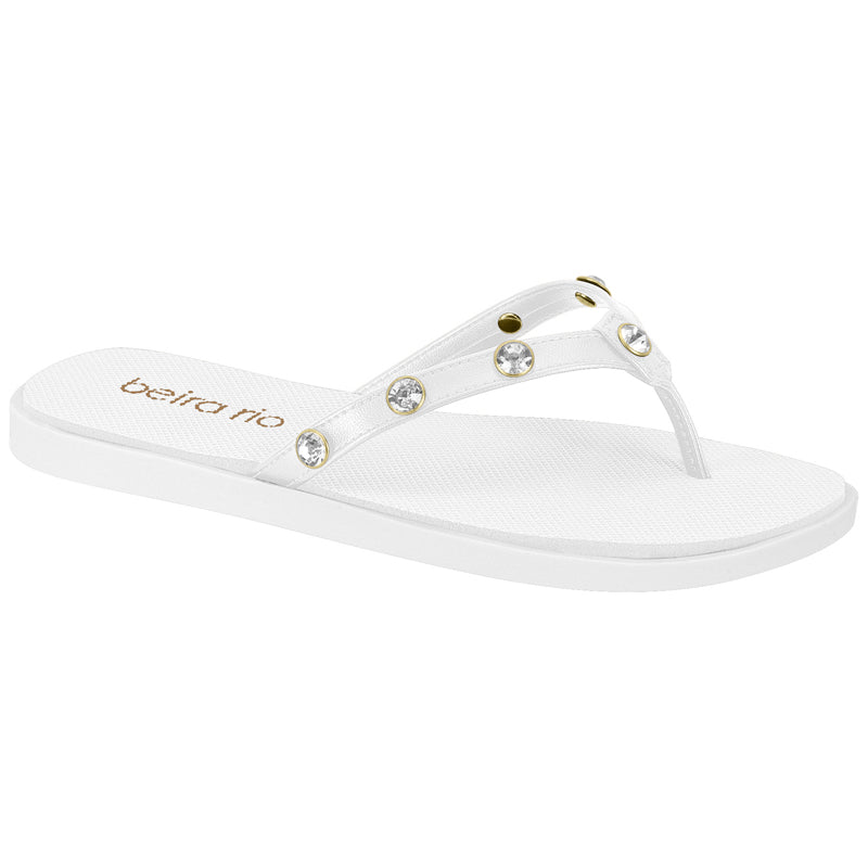 White Studded Sandals