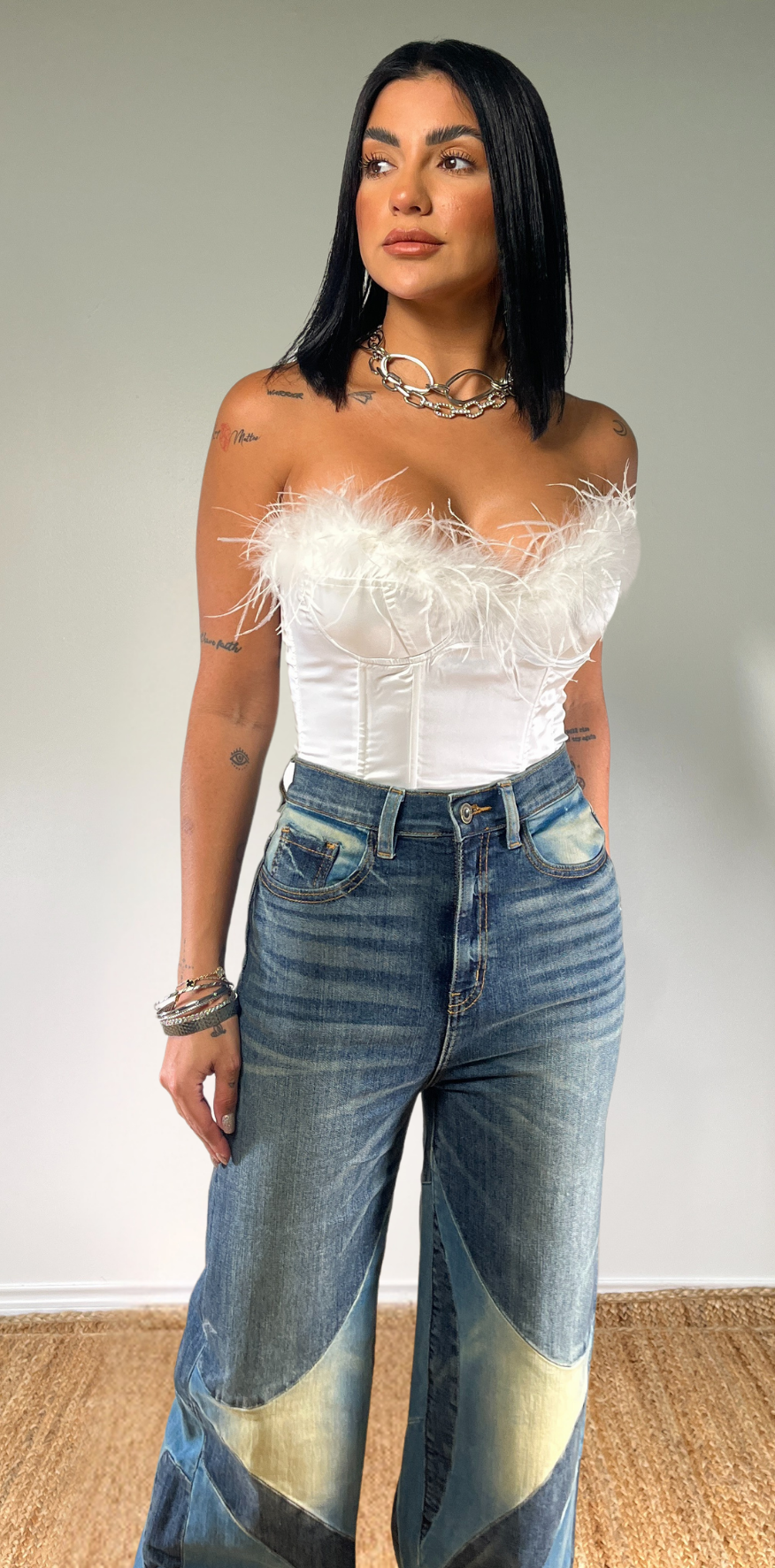 White Corset Top