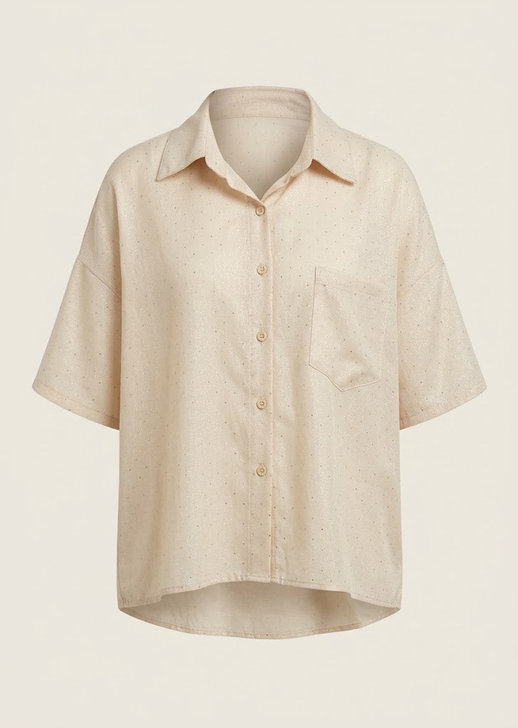 Rhinestone Button Down Shirt