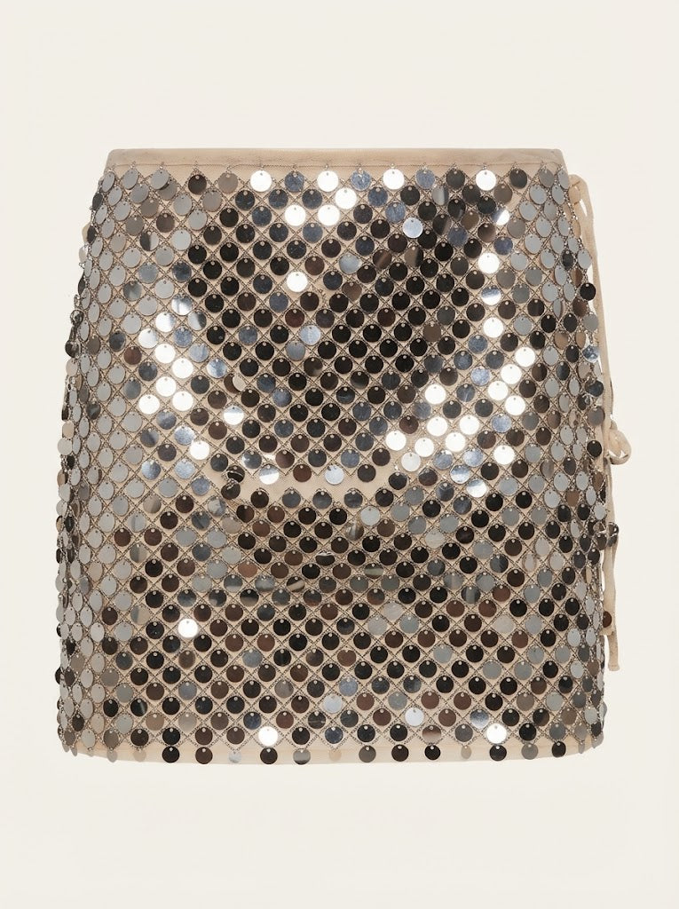 Embellished Mini Skirt