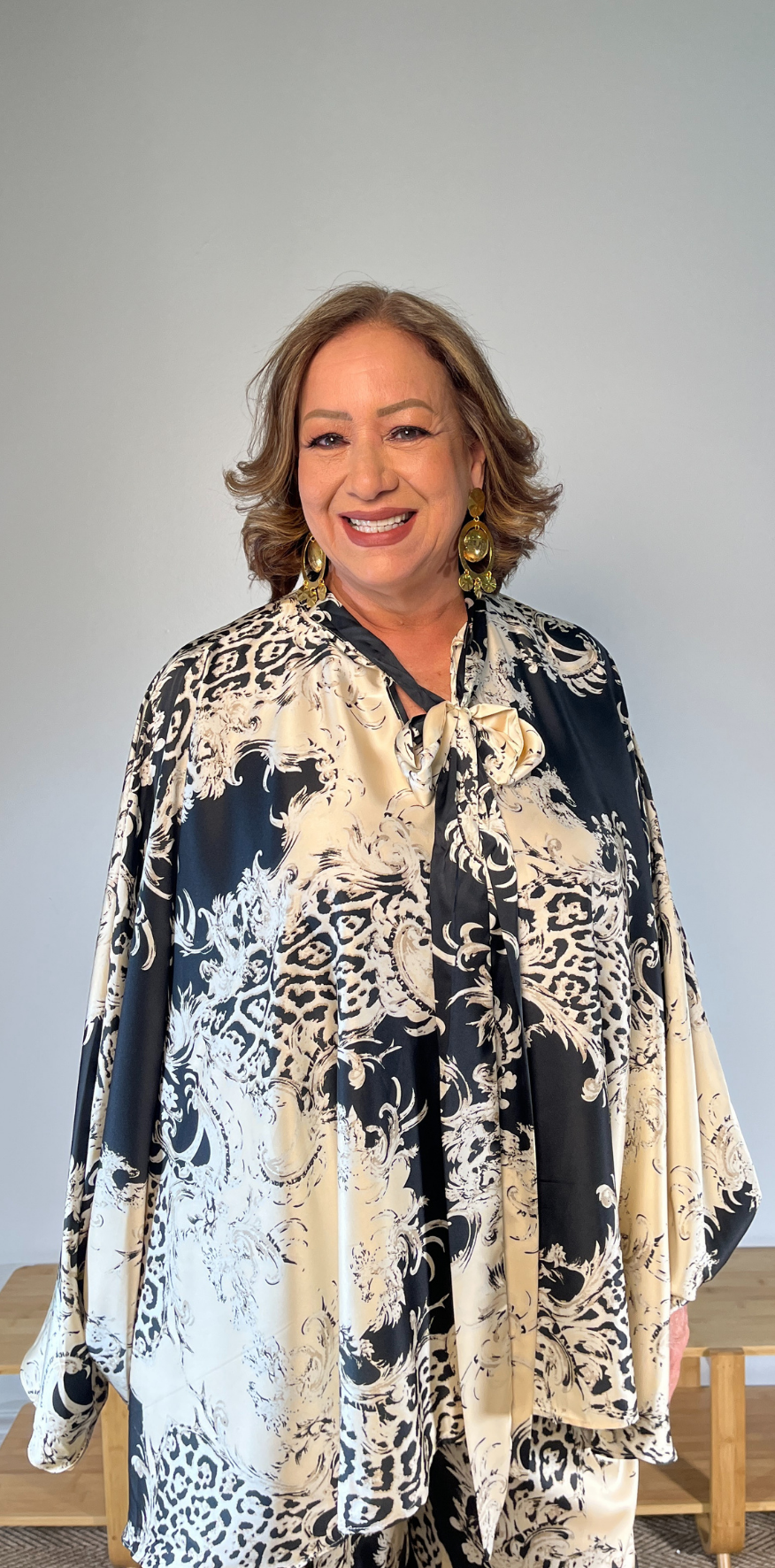 Baroque Print Blouse