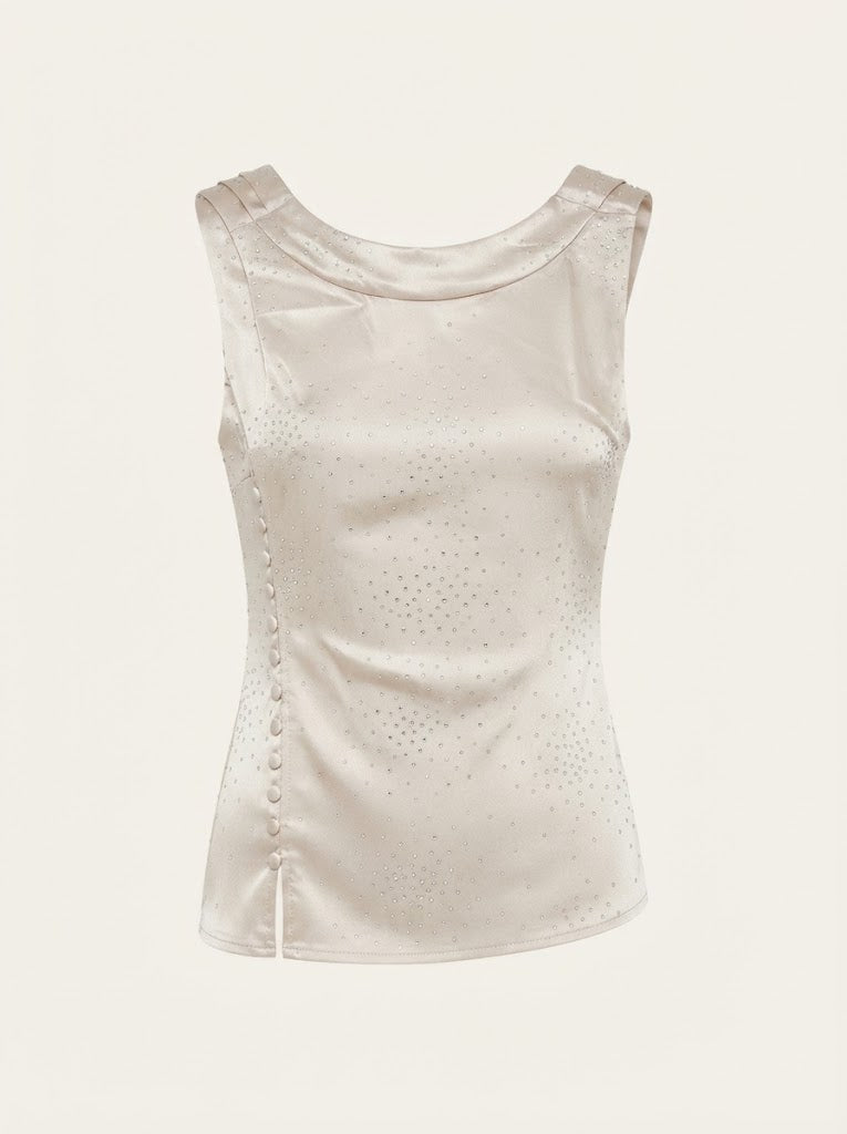Rhinestone Embellished Blouse