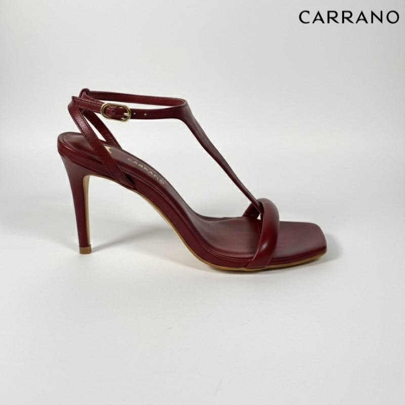 Burgundy Strappy Heels