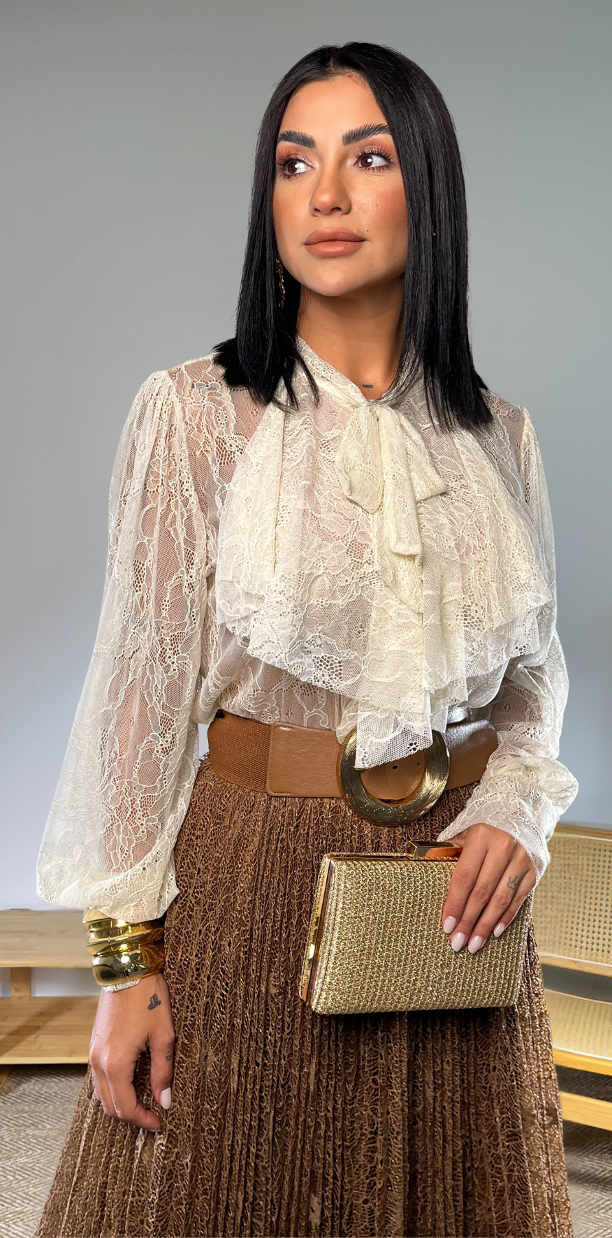 White Lace Blouse