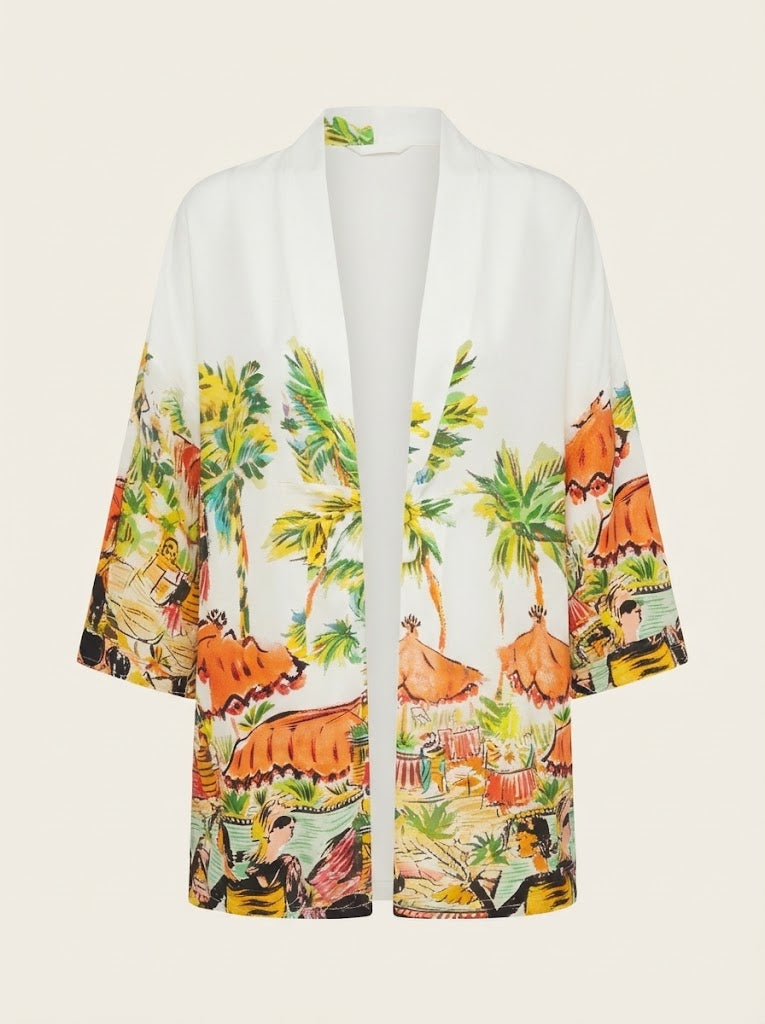 Resort Beach Print Tunic