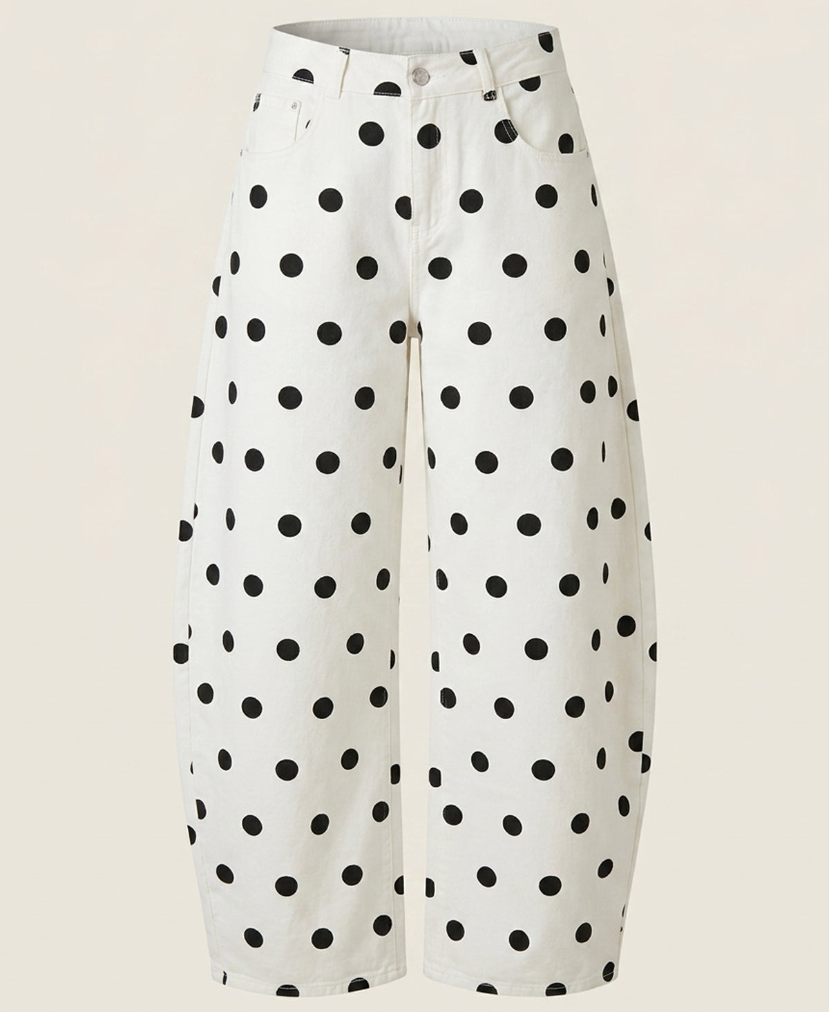 White Polka Dots Pants