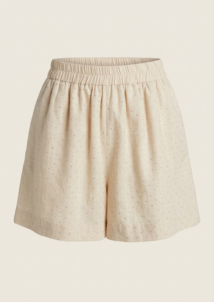 Rhinestone Embellished Shorts