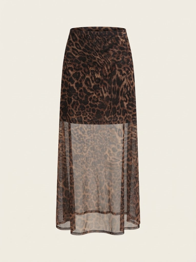 Leopard Print Skirt