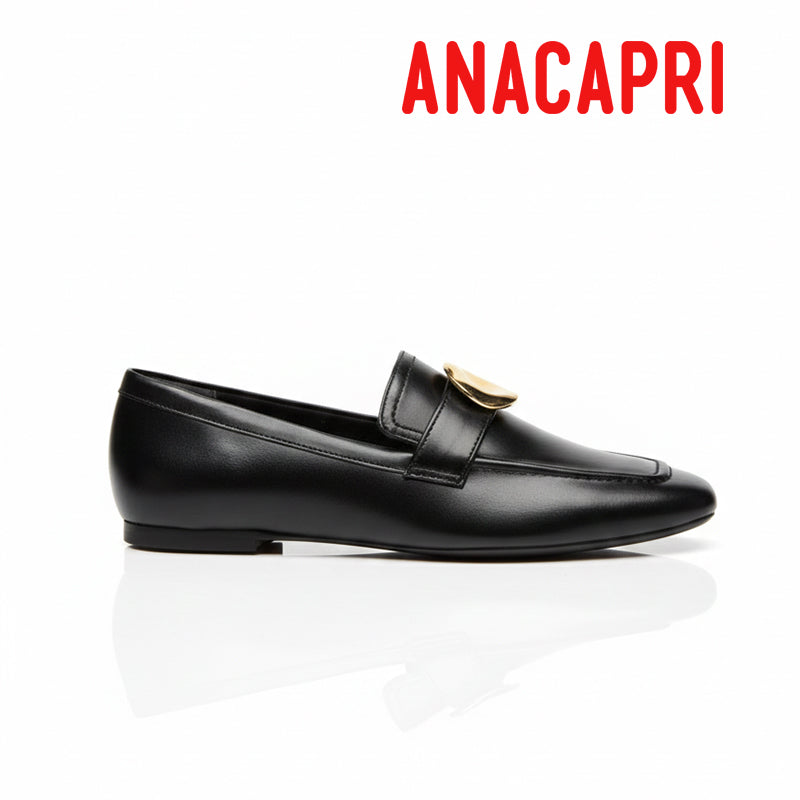 Gold Detail Black Shoes