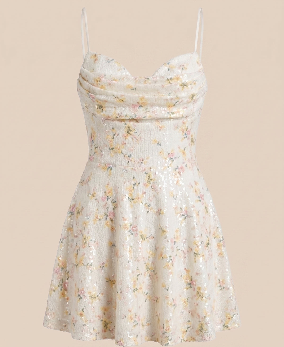 Pastel Bloom Mini Dress