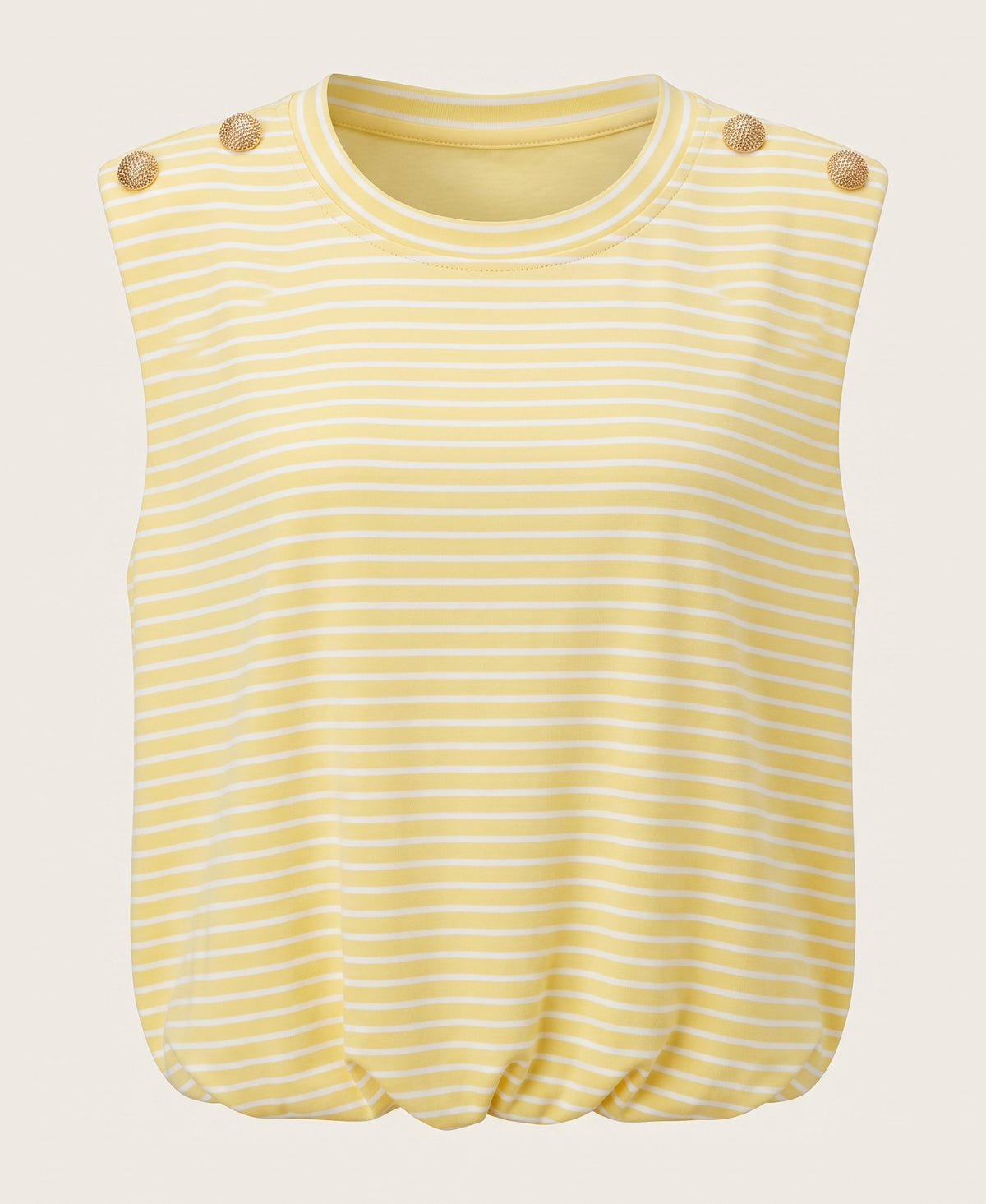 Striped Sleeveless Knit Top