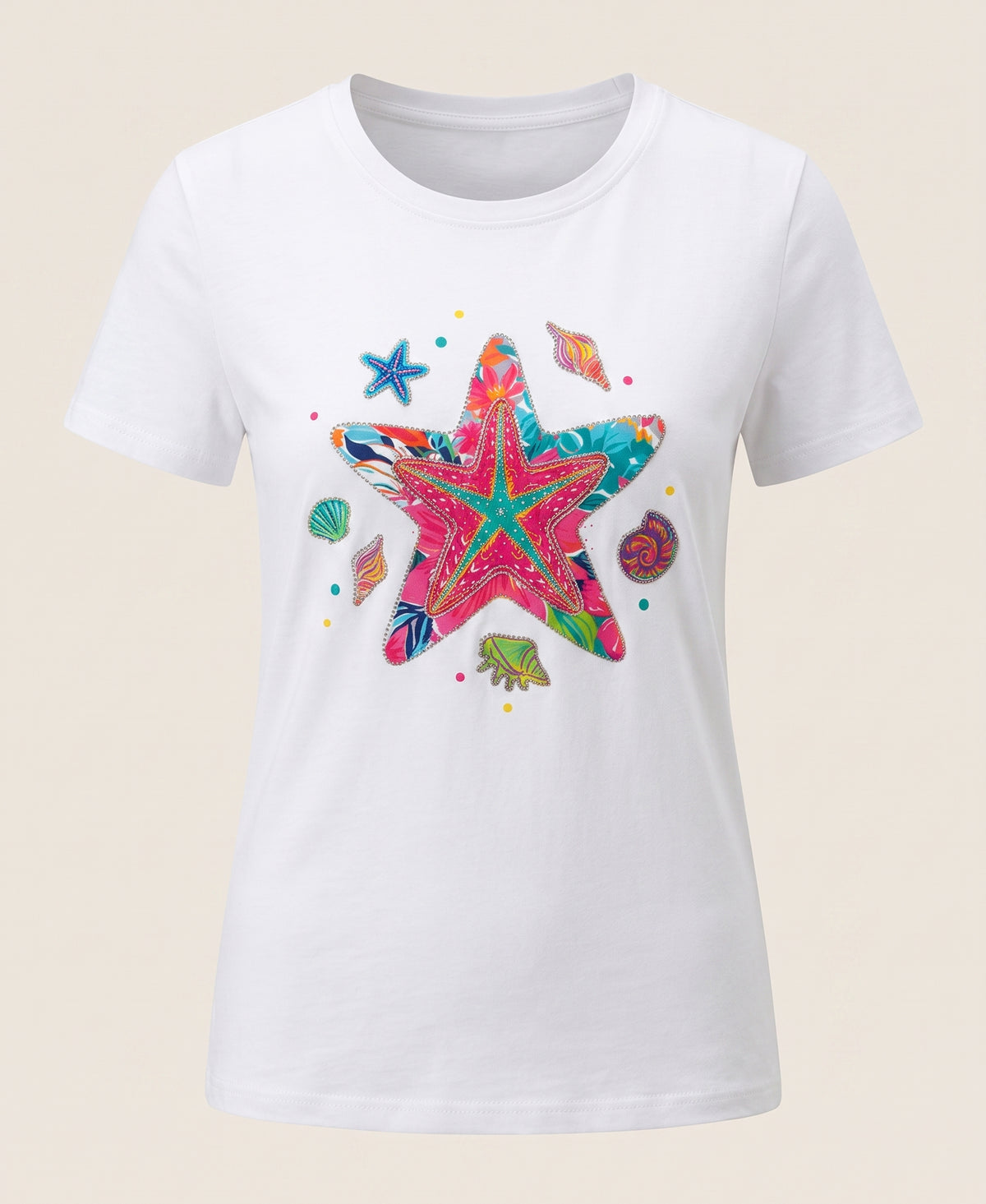 Colorful Starfish Graphic Tee
