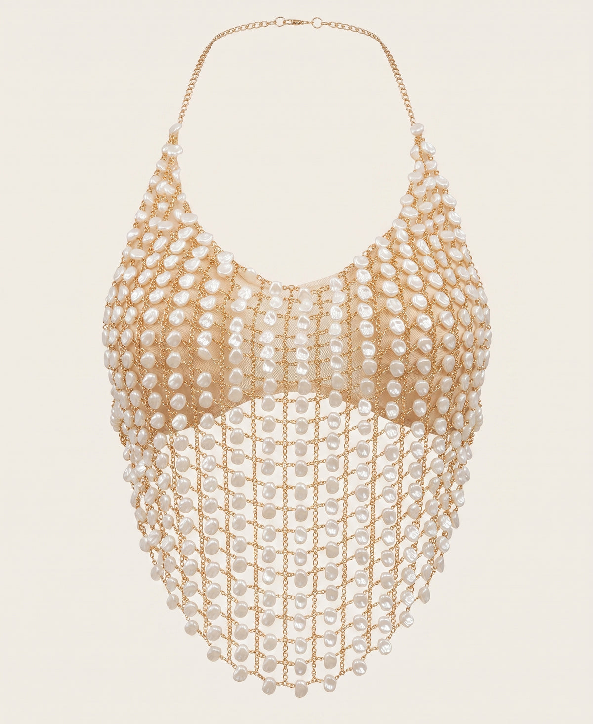 Pearl Mesh Sleeveless Top