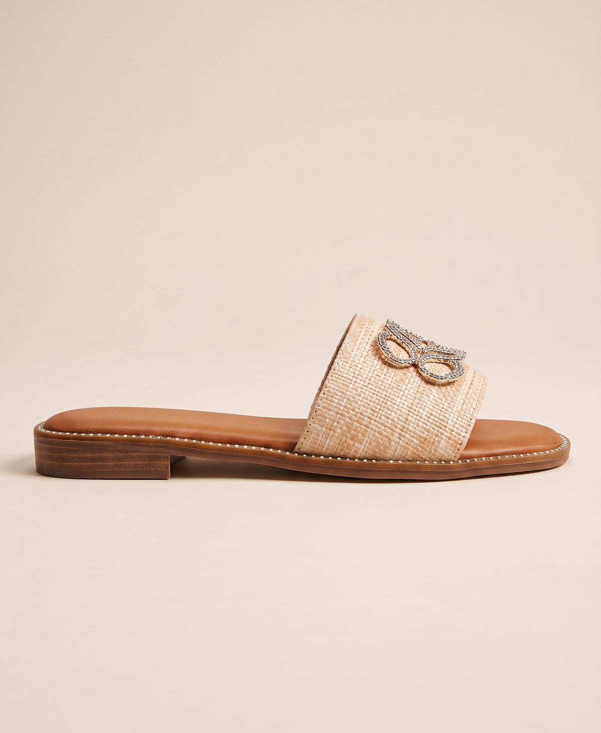 Sparkle Textured Flat Slides