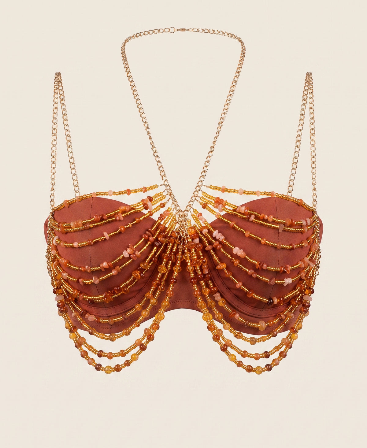 Terracota Beaded Chain Top