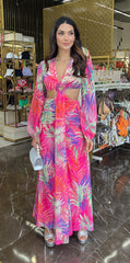 Fuchsia Tropical Dress
