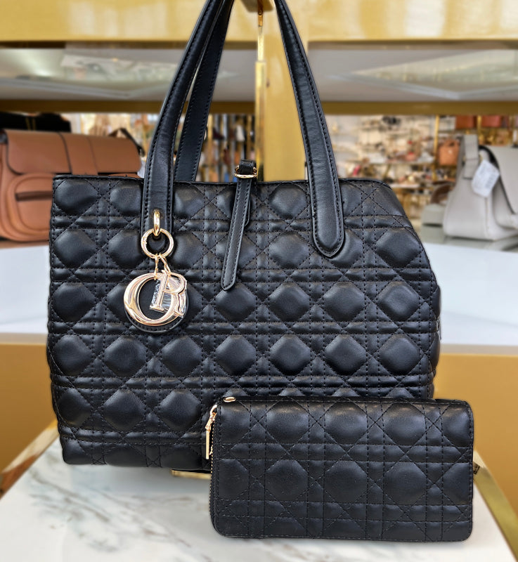 Black Wallet and Bag