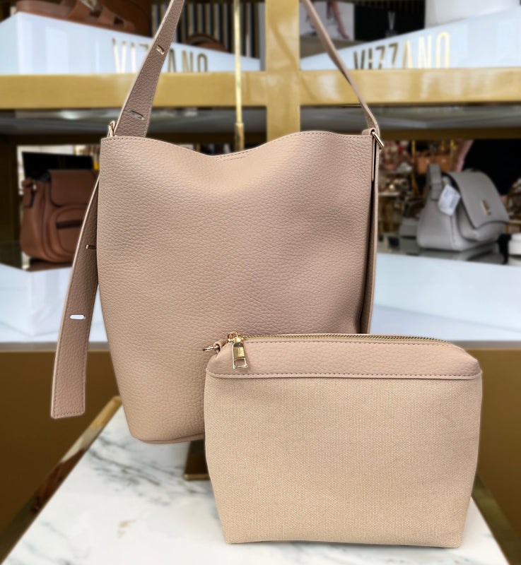 Beige Two-in-One Bag