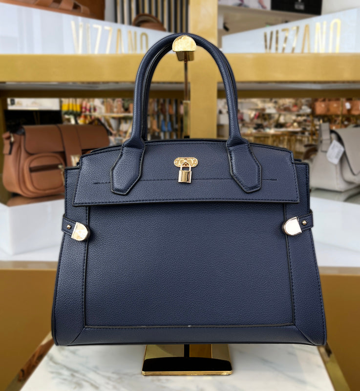 Gold Detail Navy Bag
