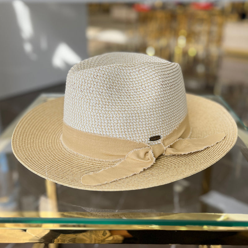 White and Beige Hat