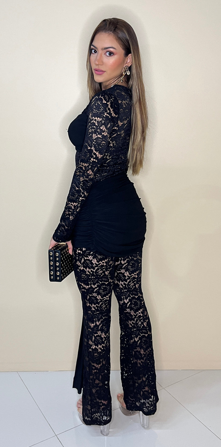 Black Lace Pants