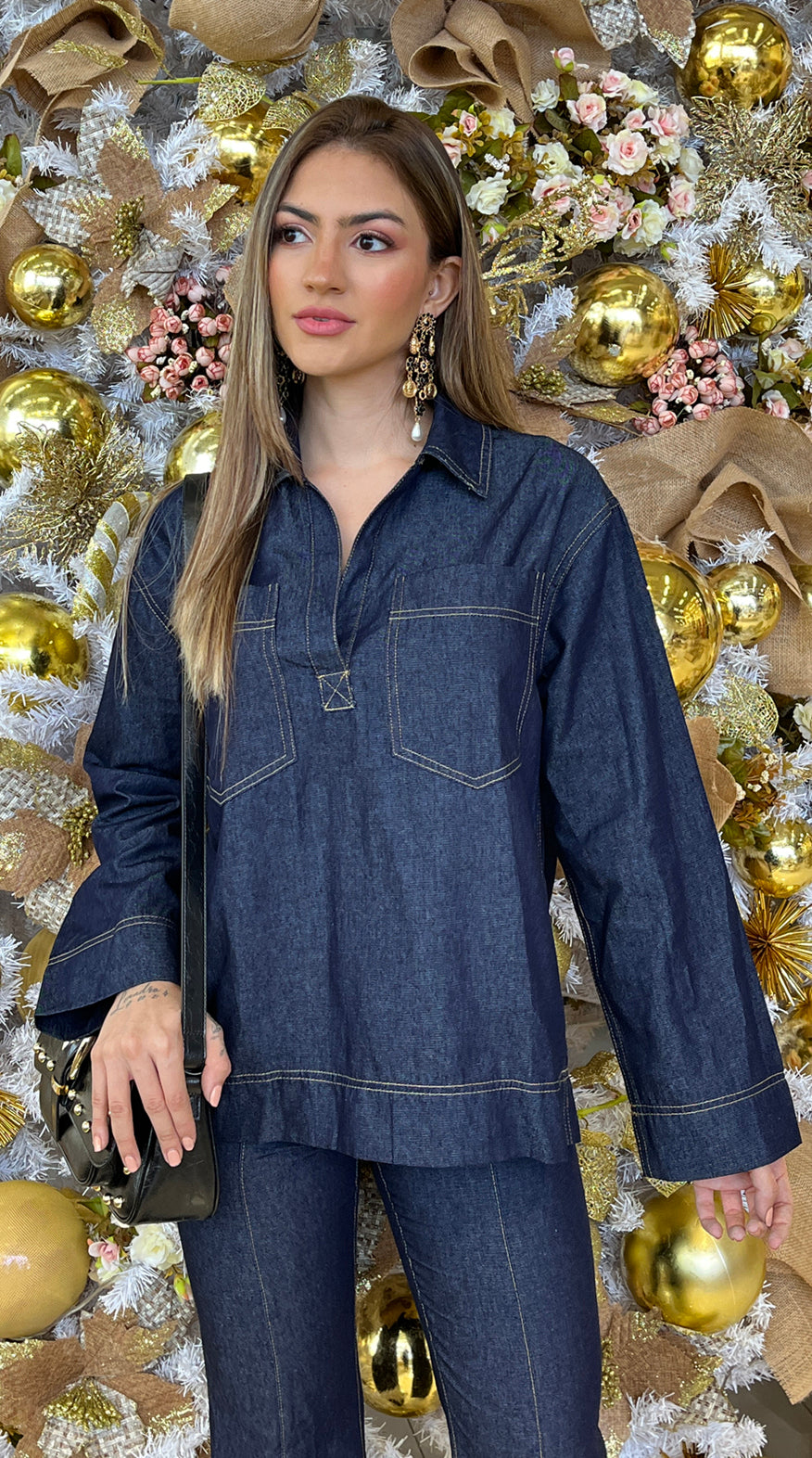 Blue Denim Blouse